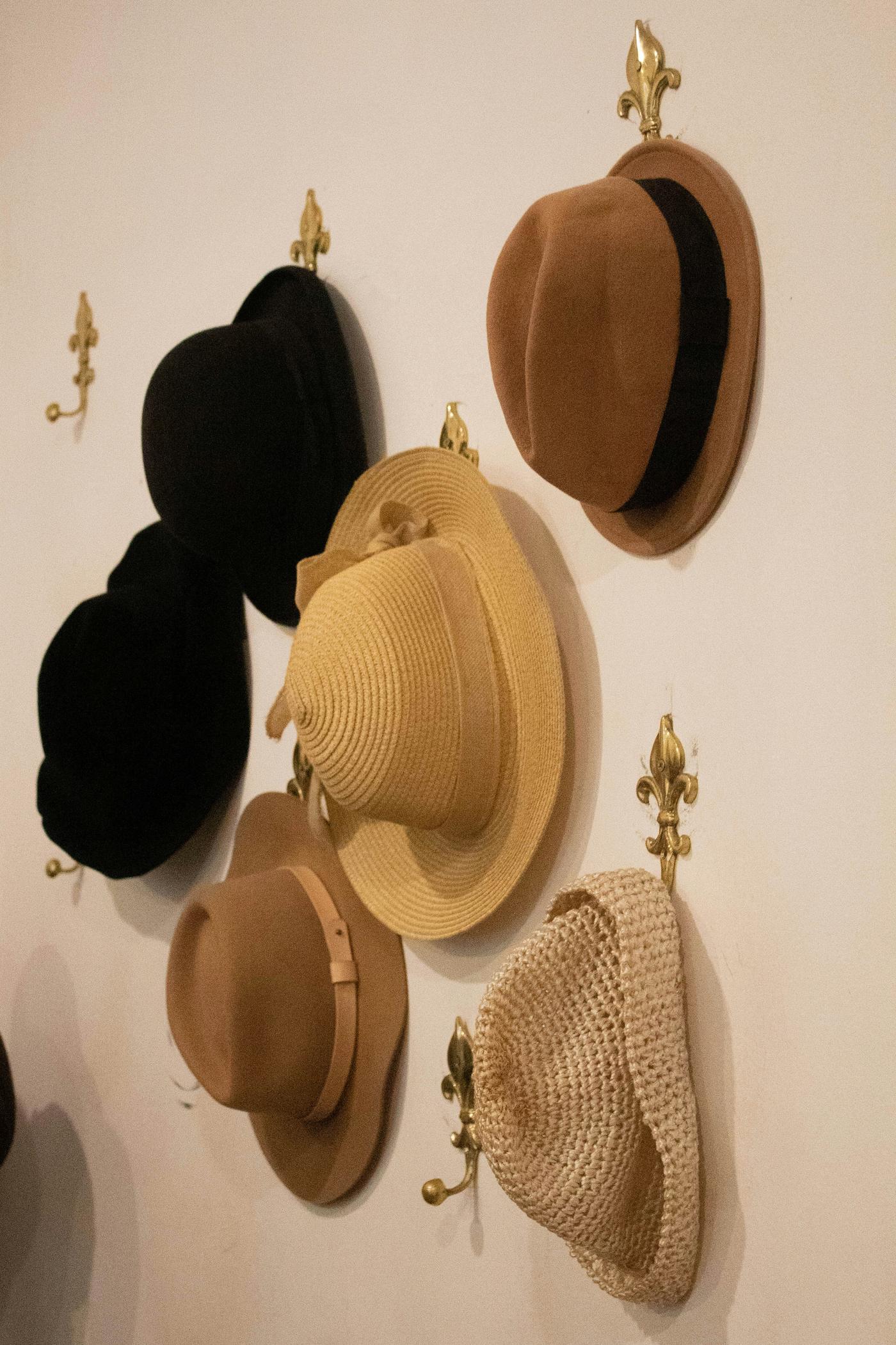 A row of hats